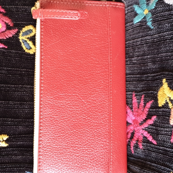 Tula (Radley) two tone Red and beige slim wallet - Picture 2 of 5